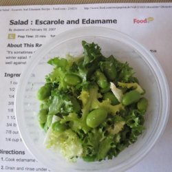Salad : Escarole and Edamame recipe