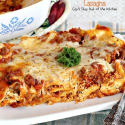 My Favorite Lasagna recipe