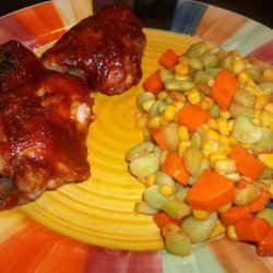 Slow Cooker Barbecue Turkey With Corn Salad recipe