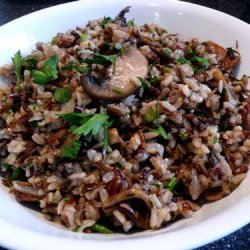 Wild Rice With Cremini Mushrooms recipe