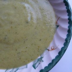 Courgette Soup With Basil recipe