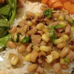 Quick Black-Eyed Peas & Ham recipe