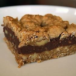 Chocolate Oatmeal Almost-Candy Bars recipe