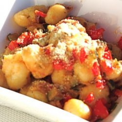 Gnocchi With Red Pepper & Rosemary Sauce recipe