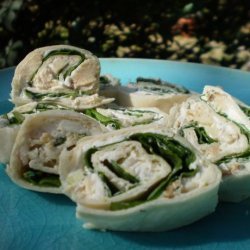Diabetic Spinach-chicken Rollups recipe