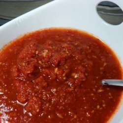 Grilled Tomato Sauce With Garlic recipe