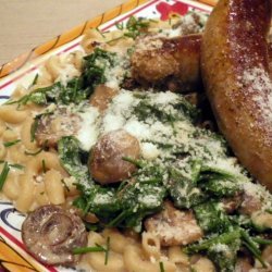 Spinach Mushroom Pasta recipe