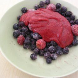 Blackberry and Vodka Sorbet With Mixed Berries recipe