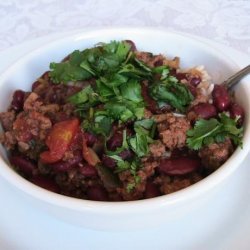 Chile Con Carne With Red Beans recipe