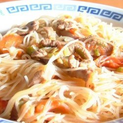 Cellophane Noodles With Pork & Tomato recipe
