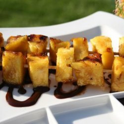 Caramelized Pineapple With Hot Chocolate Sauce recipe