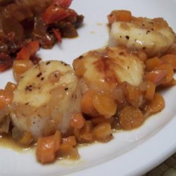 Seared Scallops With Ginger-Thyme Pan Sauce recipe