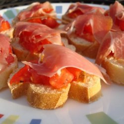 Spanish Tomato Bread With Jamon Serrano (Serrano Ham) recipe