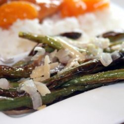 Roasted Green Beans With Shallots & Asiago Cheese recipe
