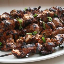 Skewered Korean Chicken and Green Onions recipe