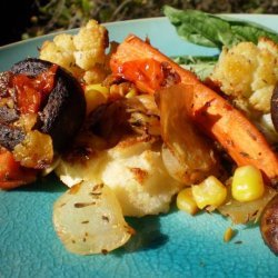 Roasted Vegetable Ragout With Polenta recipe