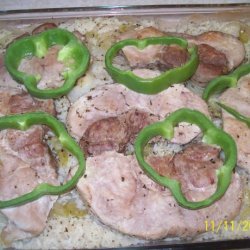 Oven Baked Pork Chops With Rice recipe