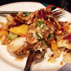 Broiled Thai Chicken With Mango Coleslaw recipe