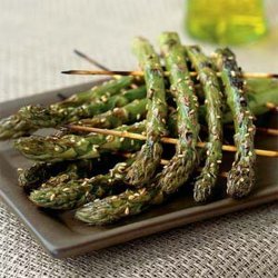 Grilled Asparagus Rafts recipe