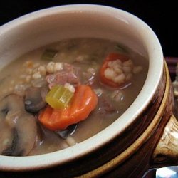 Beef and Barley Soup With Mushrooms for the Crock Pot! recipe
