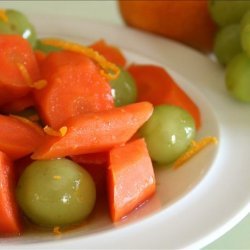 Glazed Carrots and Grapes recipe