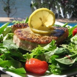 Grilled Tuna Steaks With Lemon-Pepper Butter recipe
