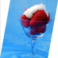 Strawberries With Chantilly Cream recipe
