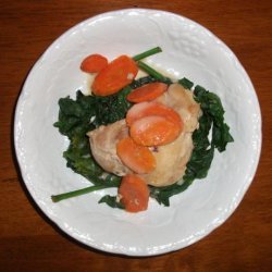 Braised Garlic Chicken and Spinach recipe
