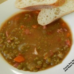 Crock Pot Split Pea and Ham Hock Soup recipe