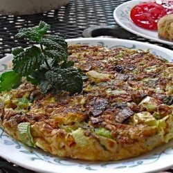 Frittata With Spring Herbs and Leeks recipe