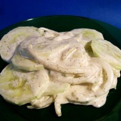 Healthy Exchanges Creamy Cucumbers recipe