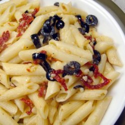 Penne With Sun-Dried Tomatoes and Asiago Cheese recipe