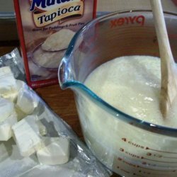 Tapioca Cream Cheese Pudding recipe