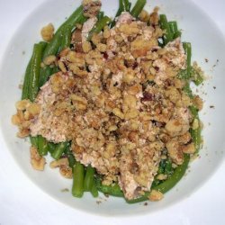 Marinated Goat Cheese and Walnuts Meets  Green Beans recipe