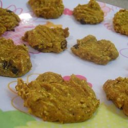Heart Healthy Pumpkin and Raisin Cookies recipe