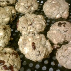 White Chocolate,  Cranberry, Oatmeal & Walnut Cookies recipe