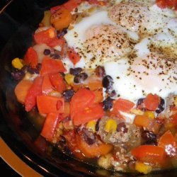 Baked Eggs With Tomatoes (Uova Al Piatto Con Pomodori) recipe