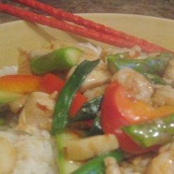 Spicy Seafood & Meat over Rice recipe