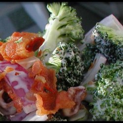Broccoli Bacon Red Onion Salad recipe