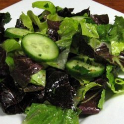 Romaine and Radicchio Salad With Cucumber recipe