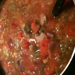 Beef and Garden Vegetable Soup recipe
