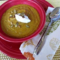 Pumpkin and Split Pea Soup recipe
