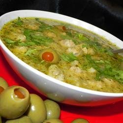 Meatball and Olive Stew (Albondigas Verdes) recipe