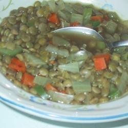 Spicy Lentil Vegetable Soup recipe