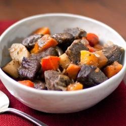 Beef Stew with Roasted Winter Vegetables recipe