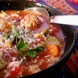 Hearty Italian Meatball Soup recipe