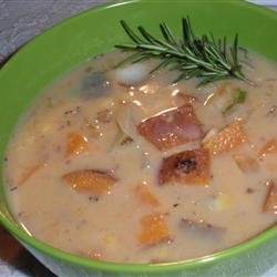 Creamy Vegan Sweet Potato and Corn Chowder recipe