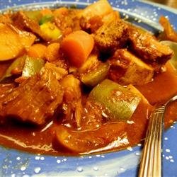 Savory Vegetable Beef Stew recipe