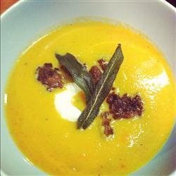Butternut Squash Soup With Sage and Sausage recipe