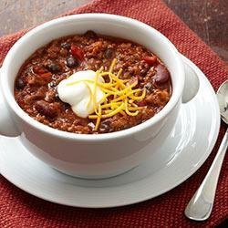 Hearty Beef and Two-Bean Chili recipe